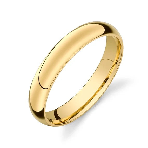 14K Yellow Gold (4mm) Tiffany Wedding Band