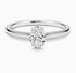 14K White Gold 1.31ct. Oval Cathedral Solitaire LG586366923