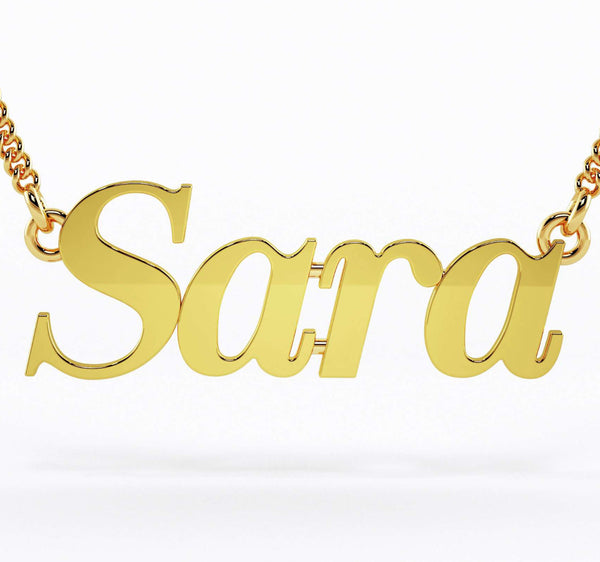 18K Rose Gold Custom Name Necklace￼￼