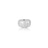 18K White Gold Bella U Design Cubic Ring