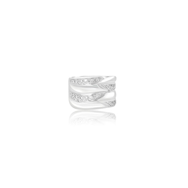 18K White Gold Gianna Cubic Ring