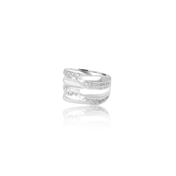 18K White Gold Gianna Cubic Ring