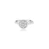 18K White Gold Angela Round Pave Ring