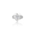 18K White Gold Adelina Large Heart Ring