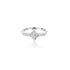 18K White Gold Agata Angled Princes Ring