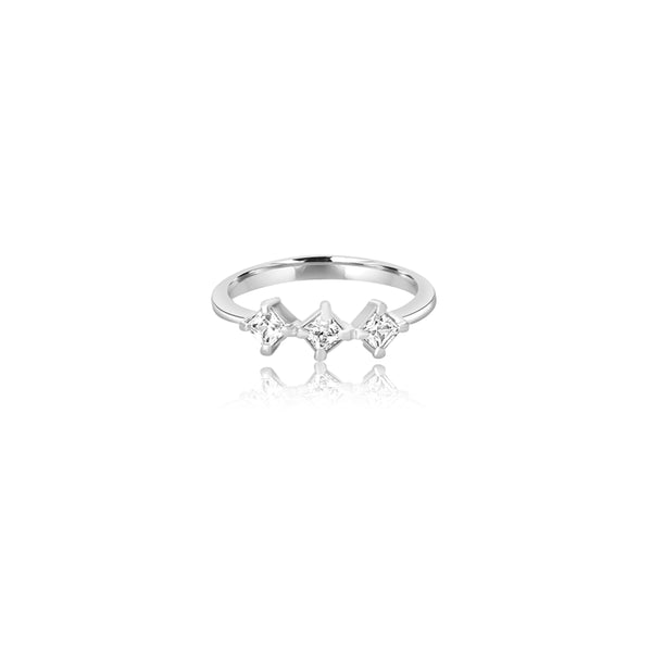 18K White Gold Caterina Triple Ring