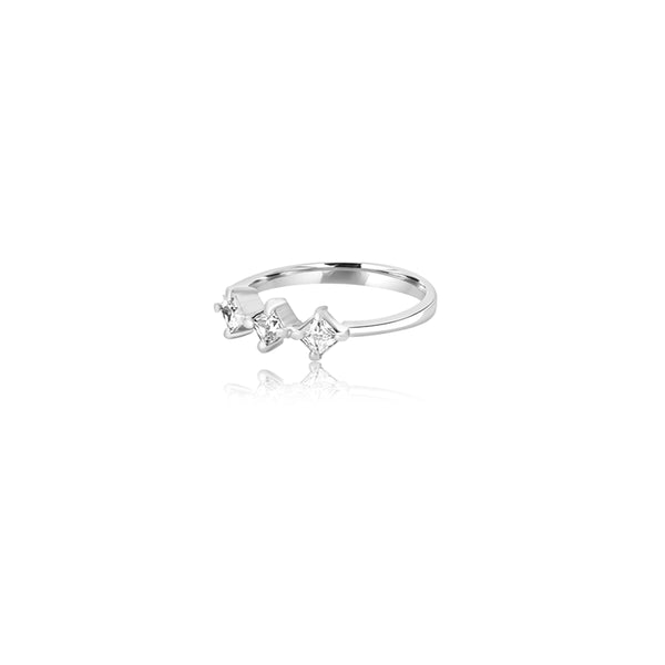 18K White Gold Caterina Triple Ring