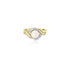 14K Yellow Gold Grazia Pearl Diamond Ring