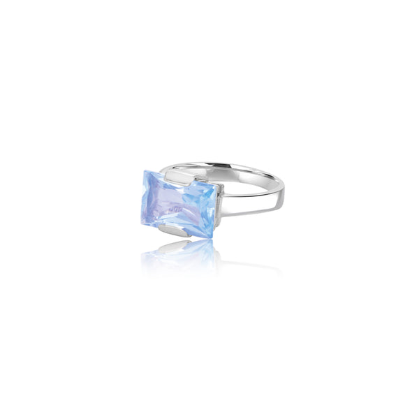 18K White Gold Matilda Aqua Ring