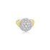 18K T-Tone Alexandra Ball Cubic Ring