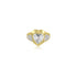 18K Yellow Gold Madeline Cubic Heart Ring