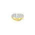 18K T-Tone Kayla Cubic Dome Ring