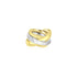 18K T-Tone Josie Overlapping Ring