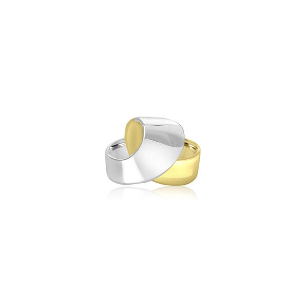 18K T-Tone Summer Swirl Ring