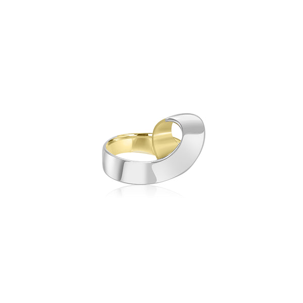 18K T-Tone Summer Swirl Ring