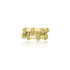 18K Yellow Gold Tania Train Track Ring