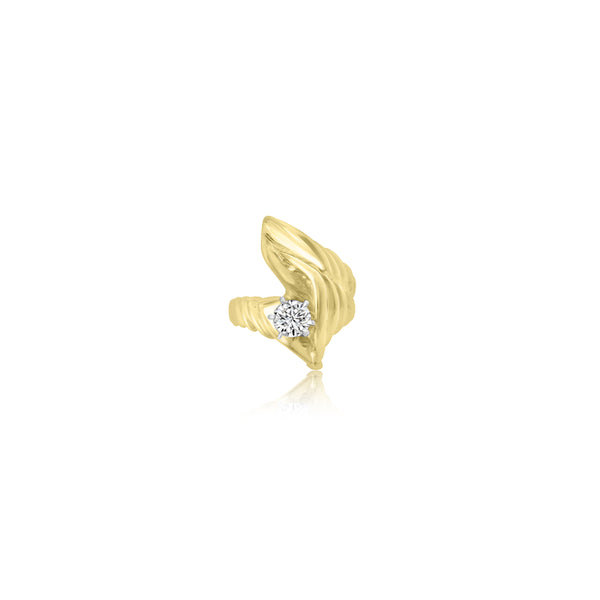 10K Yellow Gold Abstract Cubic Ring