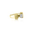 10K Yellow Gold Cubic Four Prong Set Ring