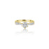 18K T-Tone Belleza Six Prong Ring