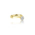 18K Yellow Gold Swirl Stacy Six Prong Ring