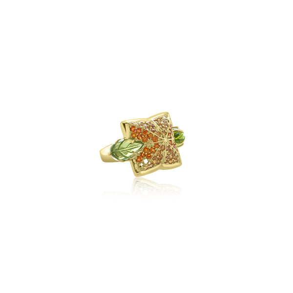 14K Yellow Gold Gemstone Ring