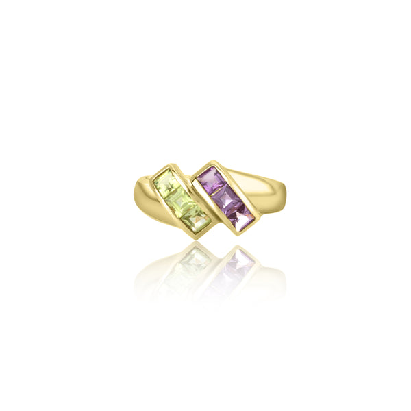 14K Yellow Gold  Princess Amy & Prince Ring