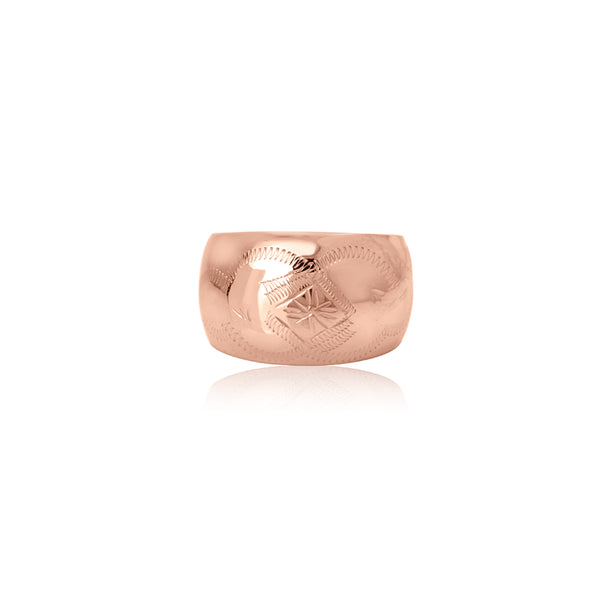 14K Rose Gold Dome Vintage Ring