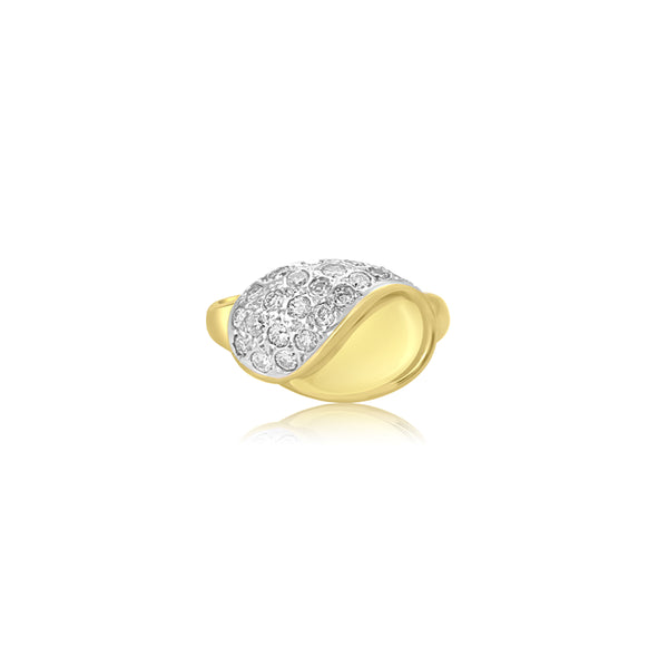 14K Yellow Gold (0.45 Ct. Tw.) Diamond Ring