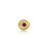 18K Yellow Gold Filogree Garnet Ring