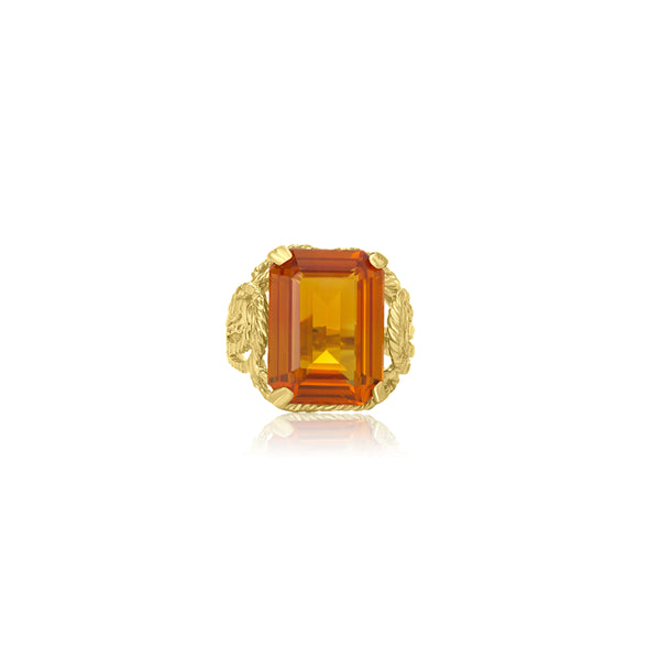 10K Yellow Gold Yellow Topaz Ring