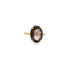 14K Yellow Gold Oval Smoky Topaz Ring