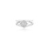 18K White Gold (0.20 Ct. Tw.) Four Prong Diamond Ring