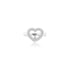 18K White Gold (0.25 Ct. Tw.) Floating Diamond Heart Ring