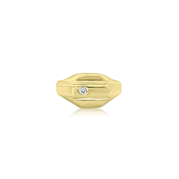 14K T-Tone (0.08 Ct. Tw.) Man Custom Made Ring