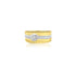 18K T-Tone Men's Cubic Custom Ring