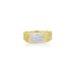 10K T-Tone Rectangular Diamond Ring