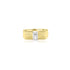 14K T-Tone (0.15 Ct. Tw.) Mens Baguette Diamond Ring