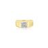 10K T-Tone (0.10 Ct. Tw.) Square Men's Ring