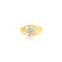 10K T-Tone (0.14 Ct. Tw.) Diamond Ring