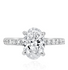 14K White Gold 3.01ct. Oval Engagement Ring LG626416847