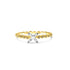 14K Yellow Gold Round Engagement Ring