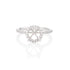 18K White Gold Round Halo 0.32ctw Engagement Ring