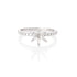 14K White Gold Solitaire Engagement Ring