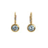 18k Yellow Gold Lever back Cubic Melanie Earrings