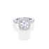 14K White Gold Halo Engagement Ring