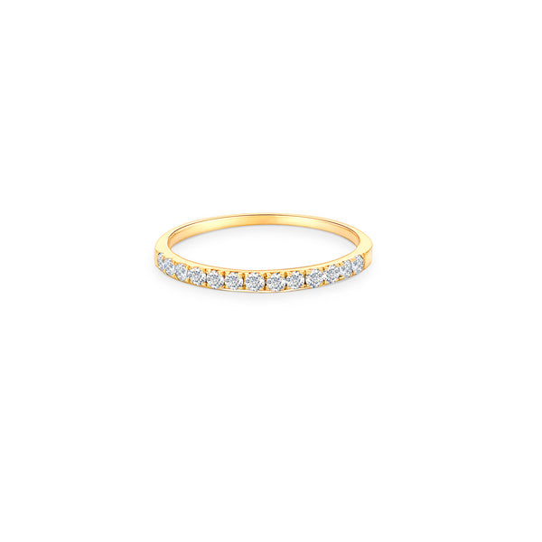 14K Yellow Gold (0.28 Ct. Tw.) Diamond Stack Ring