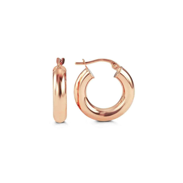 Rose Gold Small Hoop Small Huggie Earrings