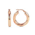 Rose Gold Medium Hoop Huggy Earrings