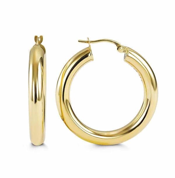 10k Yellow Gold Large Hoop Erika Earrings