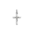 10k White Gold Cross Pendant